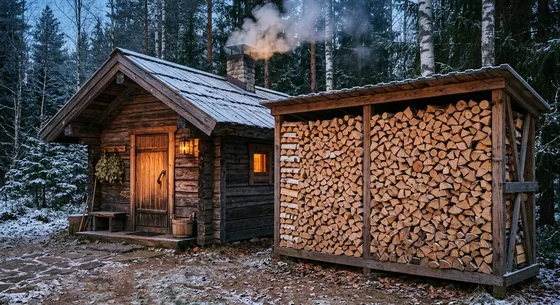 Укладка дров в Лотошине, улица Южная, 28